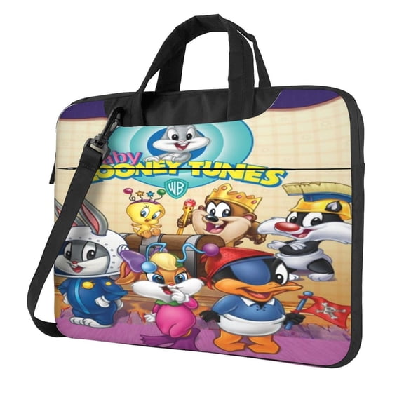 Looney Tunes Cartoons Laptop Case, Computer Bag Computer Case Laptop Briefcase Shoulder Messenger Bag for 14 inch Laptop