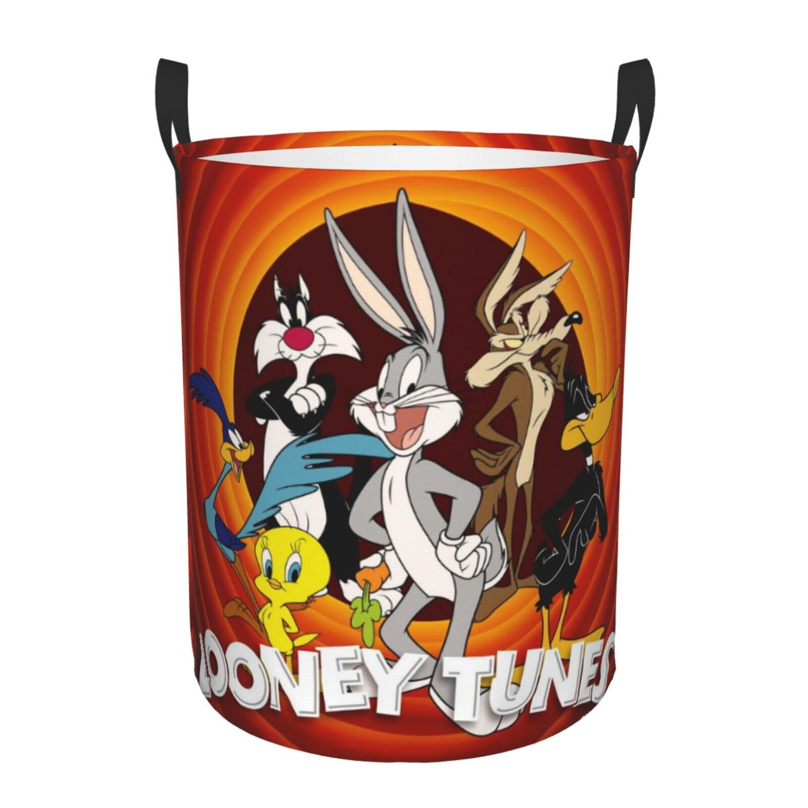 Looney Tunes Cartoons Laundry Hamper Basket with Handles, Lightweight ...