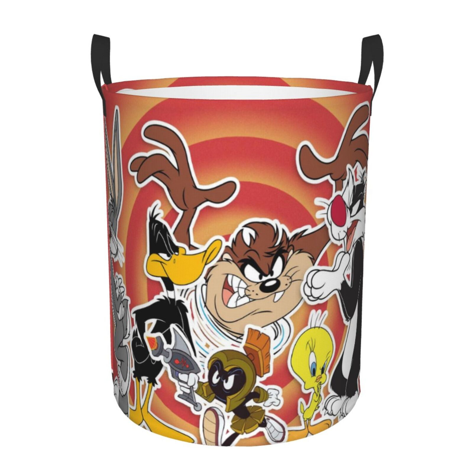 Looney Tunes Cartoons Laundry Hamper Basket with Handles, Lightweight ...