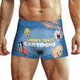thumbnail image 1 of Looney Tunes Cartoons Mens Boxer Briefs Active Stretch Breathable Underwear, Comfortable Gym Boxer Briefs, 1 of 7
