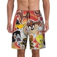 thumbnail image 1 of Looney Tunes Cartoons Mens Swim Trunks Quick Dry Board Shorts With Mesh Lining, Beach Shorts Swimwear Bathing Suits, 1 of 7