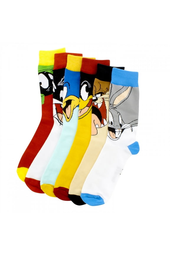 Characters 6-Pack Crew Socks