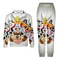 thumbnail image 1 of Looney Tunes Characters Unisex Hoodies And Sweatpants Set Sweatshirts Jogger Pants Hooded Hoody Tracksuits Set Suit Winter Daily Adult Sweatsuit 2 Pcs, 1 of 9