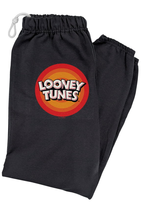 Circle Logo Unisex Jogger Sweatpants for Men and Women, Black, X-Large