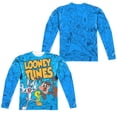 thumbnail image 1 of Looney Tunes Collage Of Characters (Front/Back Print) Mens Long Sleeve Sublimation Shirt, 1 of 2