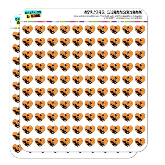 Looney Tunes Daffy Duck Heart Shaped Planner Calendar Scrapbook Craft Stickers