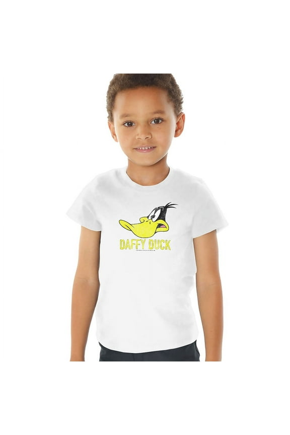 Daffy Duck Kids T Shirt (2) for Youth Toddler Boys and Girls, White