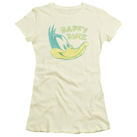 Looney Tunes Daffy Head Officially Licensed Juniors T Shirt