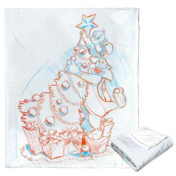 Looney Tunes Decorating Together Kids Silk Touch Throw Blanket