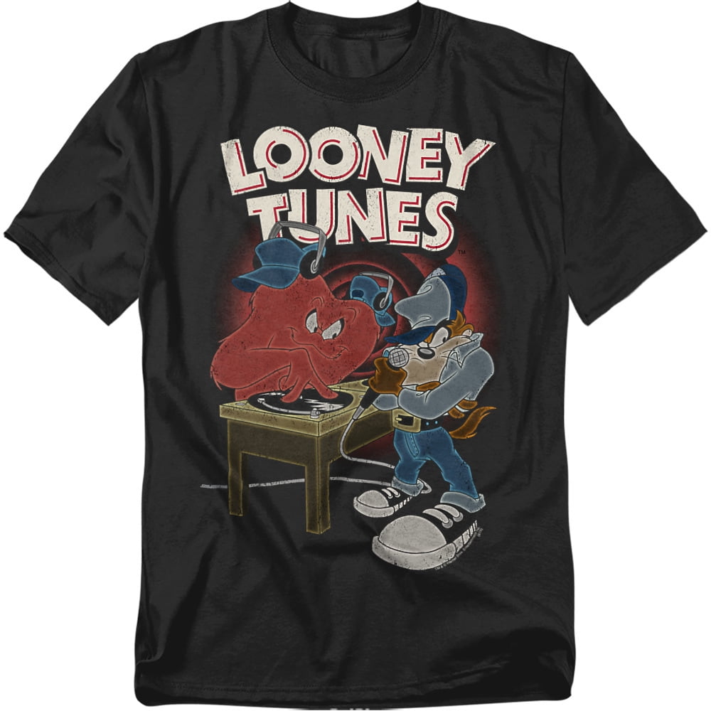 ★LANG&LU★ LUNEY BUNNY TShirtsLunney BunnyBLACK Looney-Tunes-Dj-Looney-Tunes-