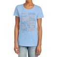 thumbnail image 1 of Looney Tunes Duck Season Rabbit Season Women's T Shirt, Light Blue, X-Large, 1 of 6