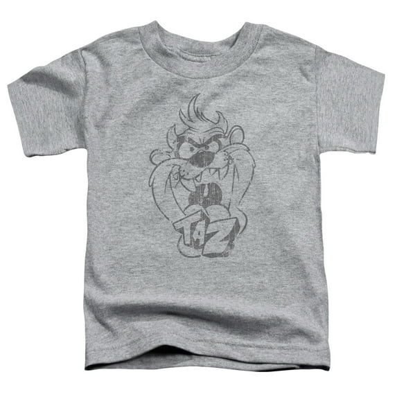 Looney Tunes - Faded Taz - Toddler Short Sleeve Shirt - 2T