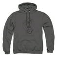 thumbnail image 1 of Looney Tunes Faded Taz Unisex Adult Pull-Over Heather Hoodie, 3X-Large, Charcoal, 1 of 4