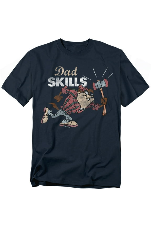 T-Shirt Father'S Day Taz Dad Skills Unisex Graphic Tee for Men & Women