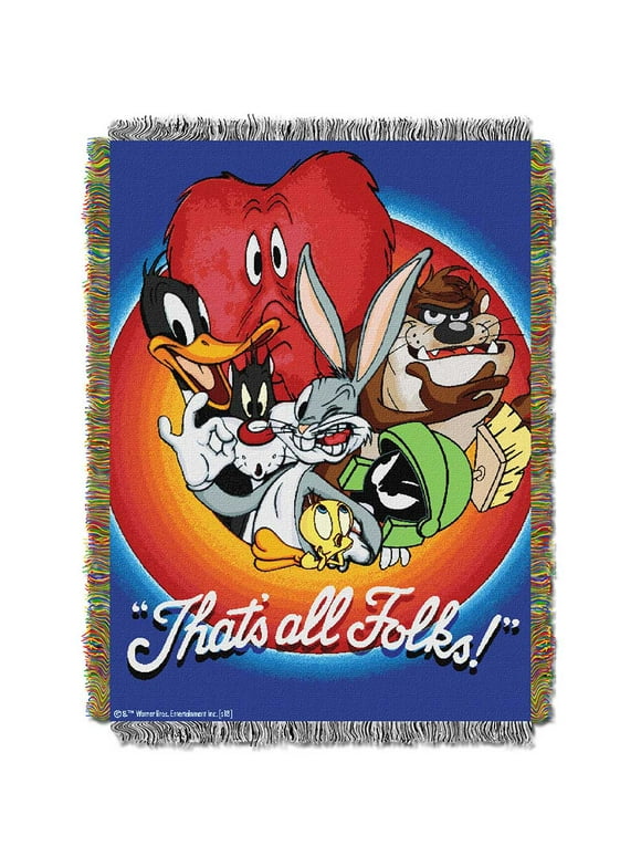 Looney Tunes Favorite Show Woven Tapestry Throw Blanket
