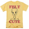 thumbnail image 1 of Looney Tunes Felt Cute Unisex Adult T Shirt (2X-Large) Banana, 1 of 6