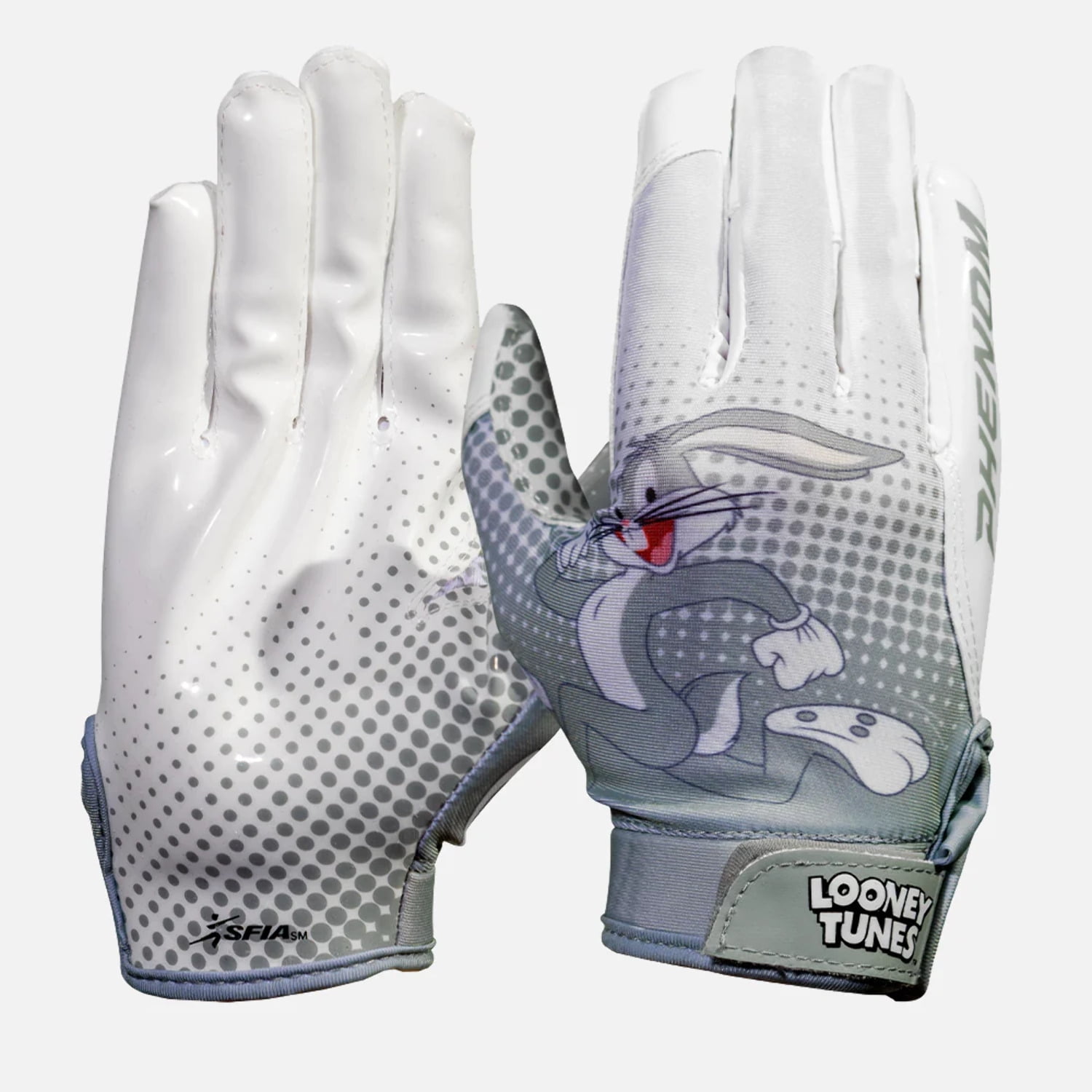 Looney Tunes Football Gloves - Bugs Bunny - VPS4 by Phenom Elite - Walmart.com