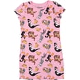 thumbnail image 1 of Looney Tunes Girls Dress Lola Bunny, Bugs Bunny, Tweety Bird - T-Shirt Dress, 1 of 2