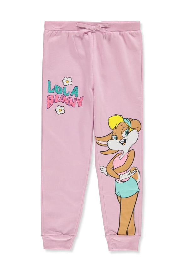 Girls' Fleece Joggers Color: blush Size: 4 - 5
