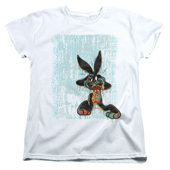 Looney Tunes Graffiti Rabbit S/S Women's T-Shirt White