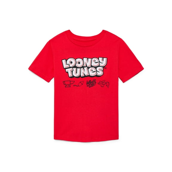 Looney Tunes Boys Graphic Tee with Short Sleeves, Sizes 4-18
