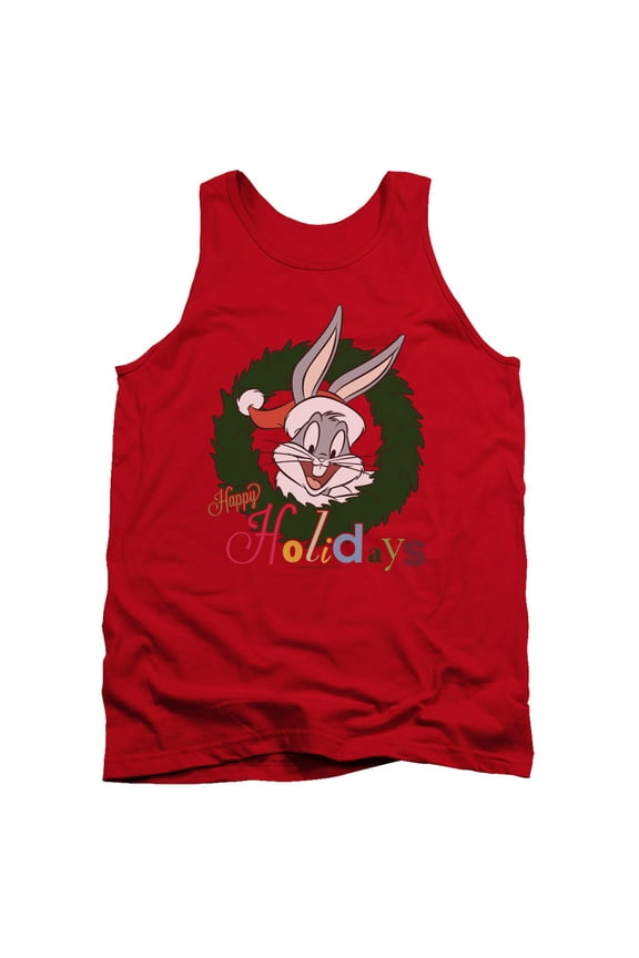 Looney Tunes Holiday Bunny Mens Tank Top Shirt