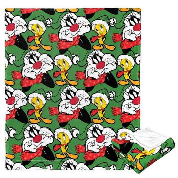 Looney Tunes Holiday Dreamers Warner Bros Kids Silk Touch Throw Blanket, 50 x 60 inches
