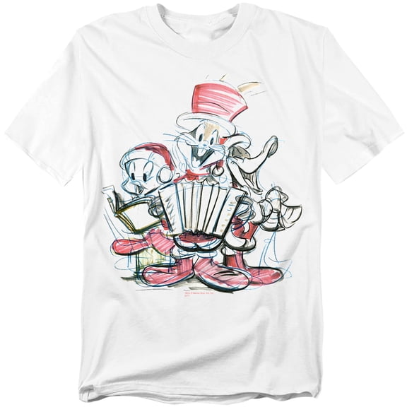 Looney Tunes T-Shirt Holiday Sketch Unisex Graphic Tee For Men & Women