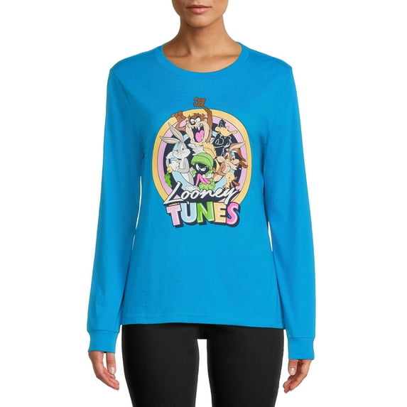 Looney Tunes Juniors' Graphic T-Shirt with Long Sleeves