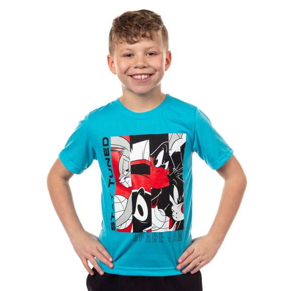 Looney Tunes Little Boy's Space Jam Stay Tuned Profile Portraits T-Shirt