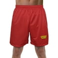 thumbnail image 1 of Looney Tunes Logo Mens Lined Mesh Shorts, Red, Large, 1 of 6