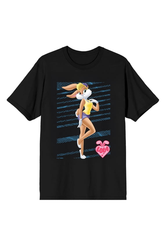 Looney Tunes Lola Bunny Athletic Graphic Men's Crew Neck Short Sleeve T-Shirt - 100% Cotton Jersey Officially Licensed Tee-XL