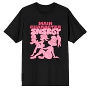 Looney Tunes Lola Bunny Main Character Energy Womens Graphic Tee DTG Front Print Officially Licensed Adult Unisex Short Sleeve Crew Neck T-Shirt-XS