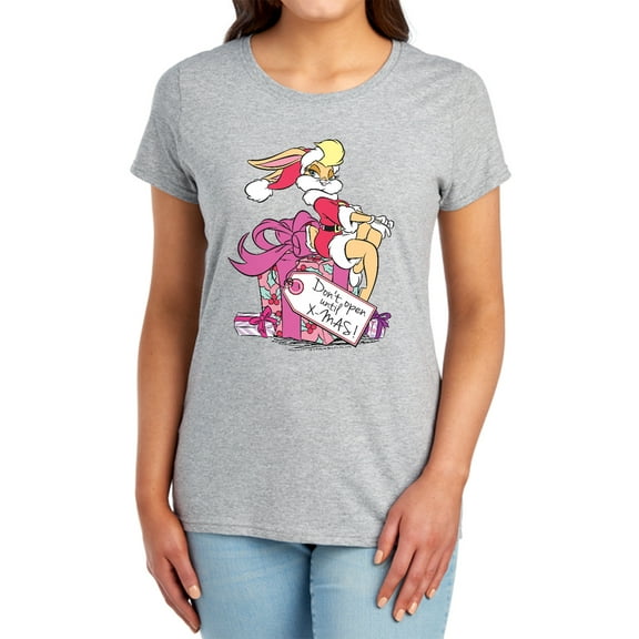 Looney Tunes Lola Present Women's T Shirt, Athletic Heather, Large