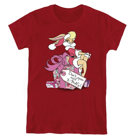Looney Tunes Lola Present Women's T Shirt, Cardinal, Large