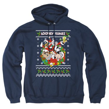 Looney Tunes Looney Christmas Ugly Christmas Unisex Adult Pull-Over Hoodie