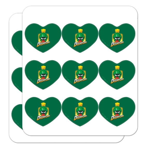 Looney Tunes Marvin Disintegrate Heart Shaped Planner Calendar Scrapbook Craft Stickers