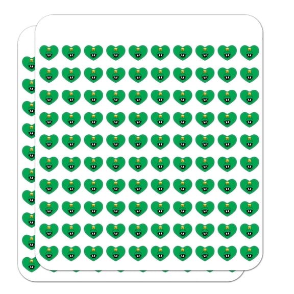 Looney Tunes Marvin Face Heart Shaped Planner Calendar Scrapbook Craft Stickers