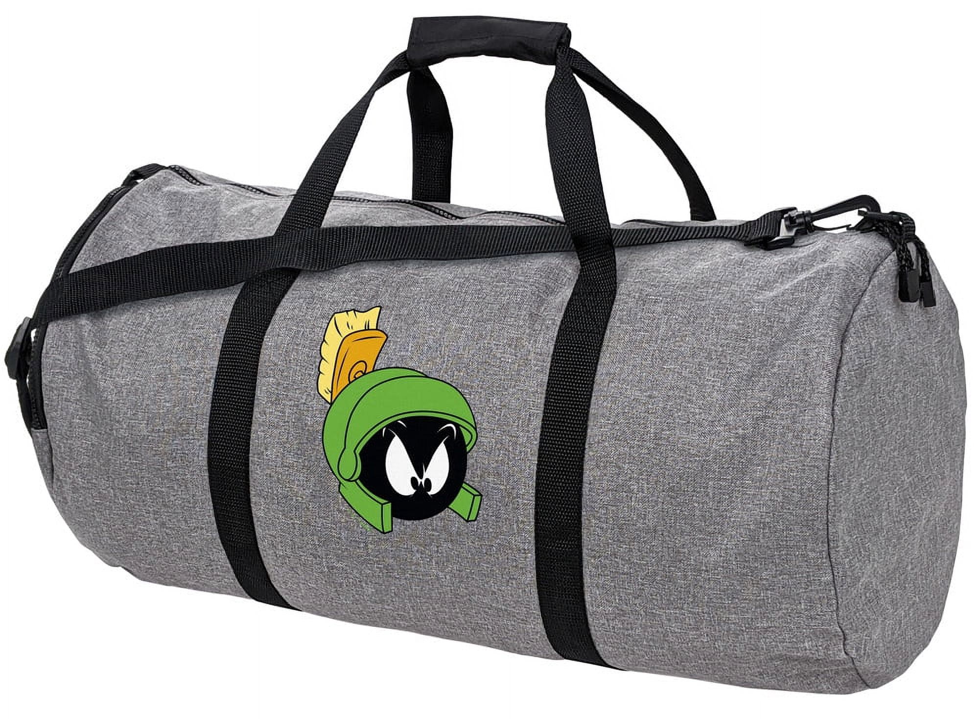 Looney Tunes Marvin The Martian Lightweight Duffel Bag for Sports and Gym Packable for Travel