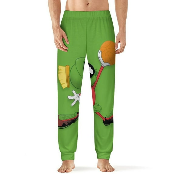 Looney Tunes Marvin The Martian Men's Lightweight Pajama Pants Soft Lounge Sleep Joggers Sleepwear Bottom Pants