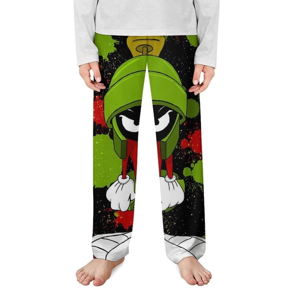 Looney Tunes Marvin The Martian Pajama Pants Long Sleep Pants Soft Elastic Waist PJ Bottoms Lounge Pants