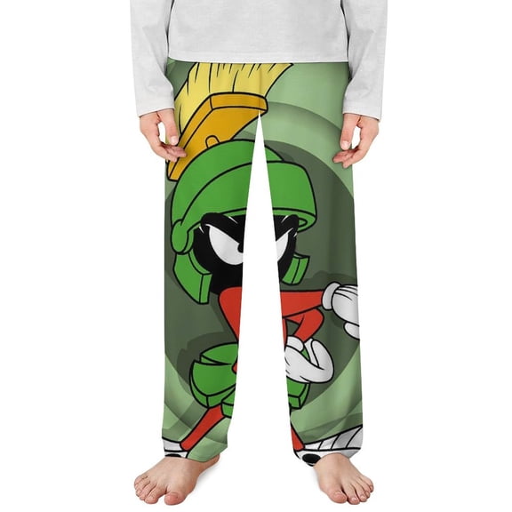 Looney Tunes Marvin The Martian Pajama Pants Long Sleep Pants Soft Elastic Waist PJ Bottoms Lounge Pants