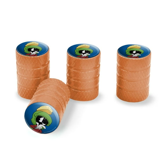 Looney Tunes Marvin The Martian Tire Rim Wheel Aluminum Valve Stem Caps