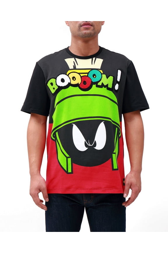 Looney Tunes Marvin the Martian Boooom Shirt, Black, X-Large