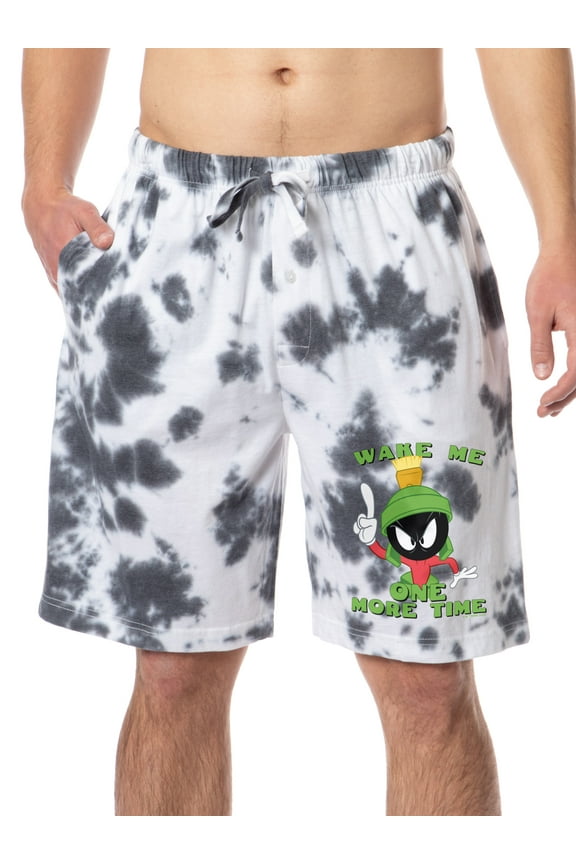 Looney Tunes Marvin the Martian Men's Sleep Pajama Shorts For Adults