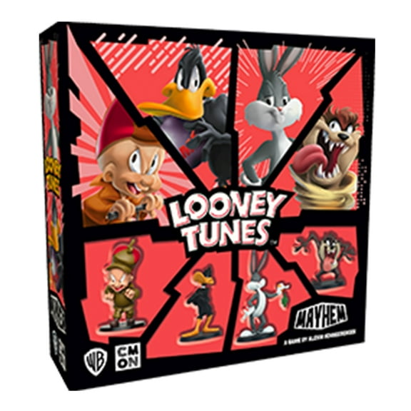 Looney Tunes Mayhem Family Board Game for Ages 10 and up, from Asmodee