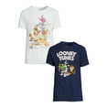 thumbnail image 1 of Looney Tunes Men's & Big Men's Graphic Tee Shirts, 2-Pack, S-3XL, 1 of 6