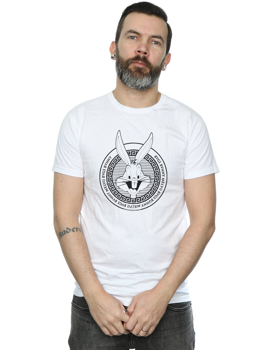 Looney Tunes Men's Bugs Bunny Greek Circle TShirt