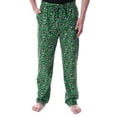 thumbnail image 1 of Looney Tunes Men's Marvin The Martian Allover Character Head Pajama Pants, 1 of 7