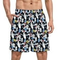 thumbnail image 1 of Looney Tunes Men's Pajama Pants Sleepwear Lounge Shorts Bottoms Summer Daily Cozy Soft Ice Silk Pajama Shorts Lightweight Home Beach Shorts, 1 of 8